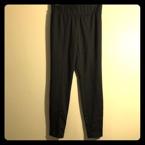 NY & COMPANY POINTE KNIT CHOCOLATE BROWN LEGGINGS